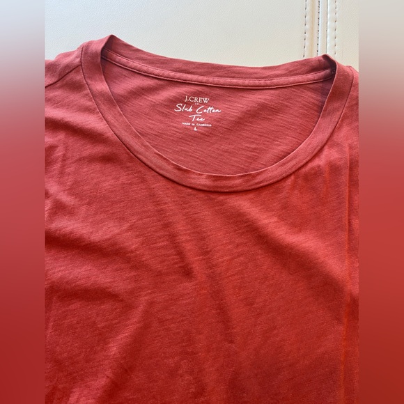 J. Crew Girlfriend Tee Collection - olive, Camel, Teal, rust size large - Picture 3 of 4